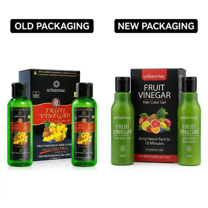 Urbanmac Fruit Vinegar Hair Color Gel (100ml x 2) – Ammonia Free