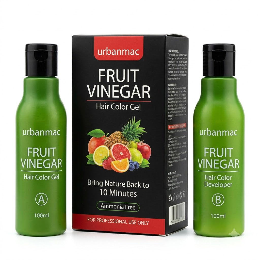Urbanmac Fruit Vinegar Hair Color Gel (100ml x 2) – Ammonia Free