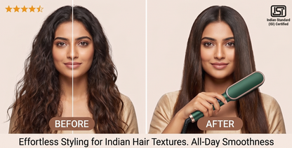 2-in-1 Electric Hair Straightening Comb & Styler | Fast PTC Heating & 5 Temp Controls 💇‍♀️✨