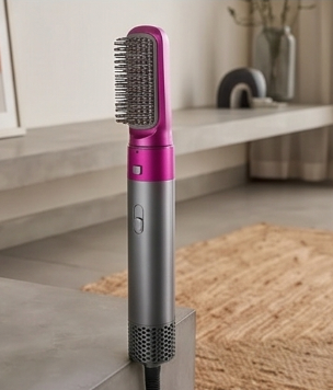 ✨ 5-in-1 Hot Air Styler & Hair Dryer Brush Set | Electric Airwrap Curler, Volumizer & Straightener Comb 💇‍♀️