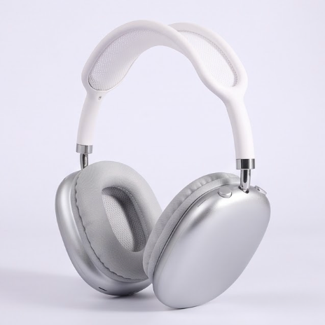 P9 Wireless Over-Ear Bluetooth Headphones | Noise Cancellation | Silver Edition