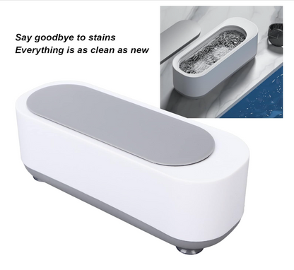 Mini Portable Ultrasonic Cleaner Machine for Jewelry, Eyeglasses & Makeup Brushes