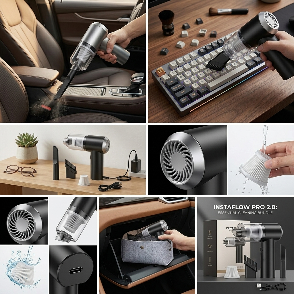 Mini Cordless Vacuum & Air Duster